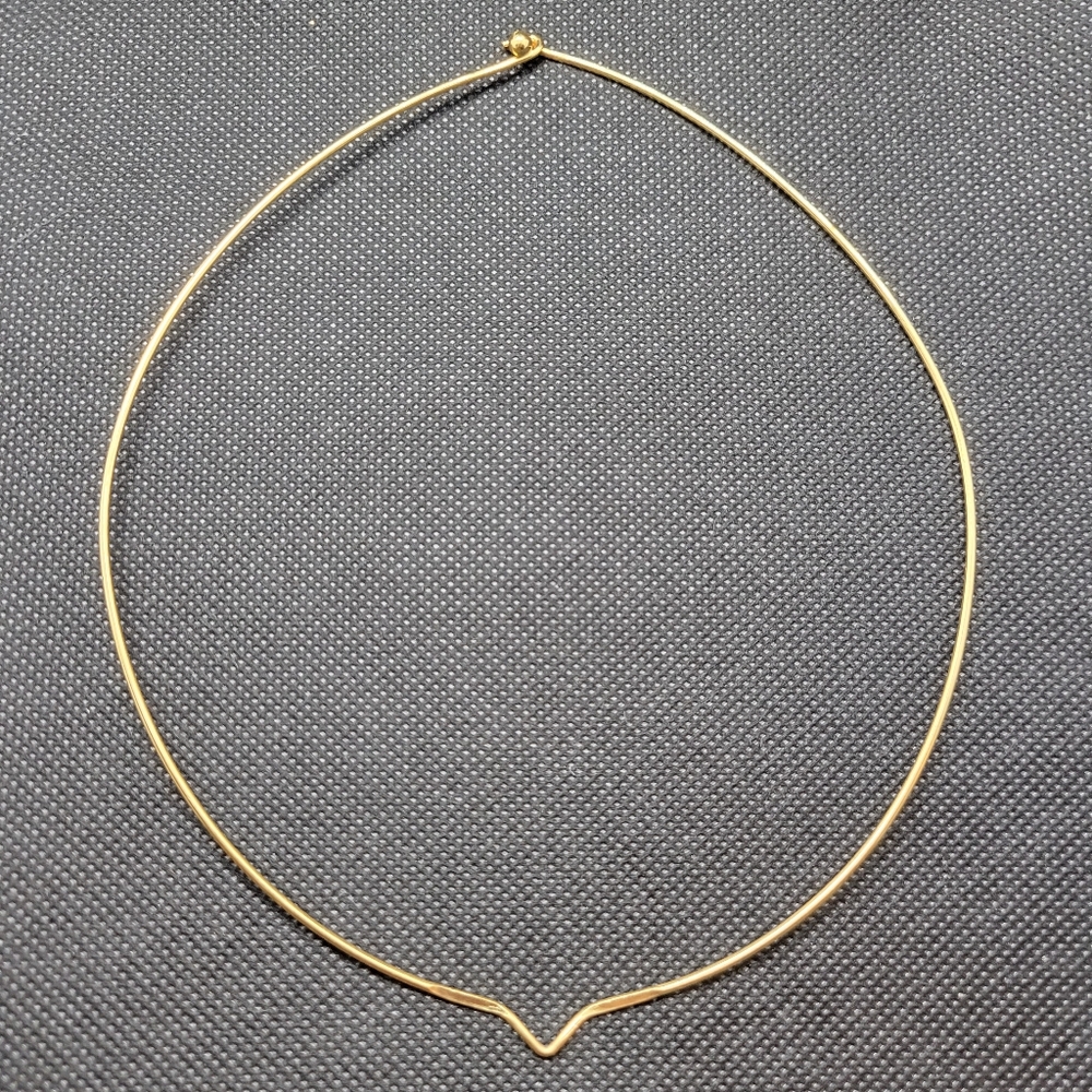 Vintage 1/20 12kt Winard Gold Tone Wire Choker Necklace